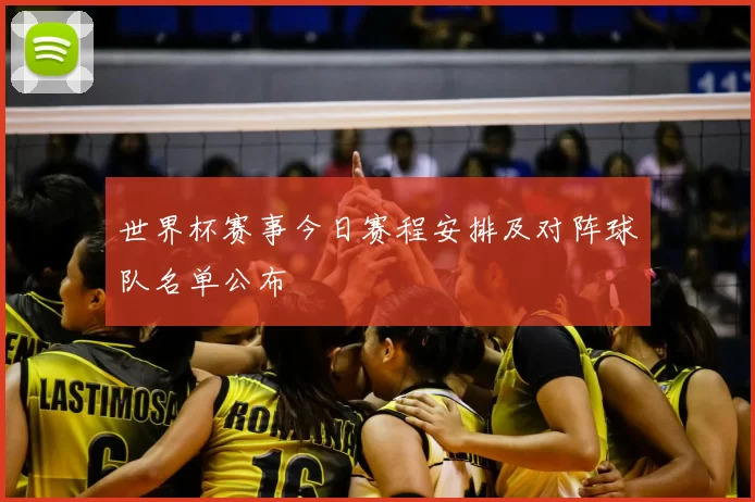 世界杯赛事今日赛程安排及对阵球队名单公布