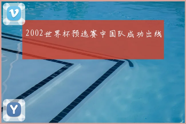 2002世界杯预选赛中国队成功出线